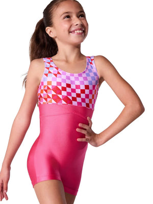 Capezio Youth Checkboard Biketard