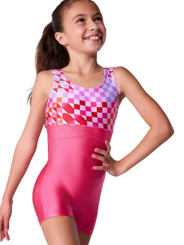 Capezio Youth Checkboard Biketard