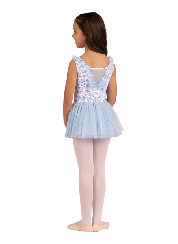 DanzNMotion Floral Printed Leotard Dress