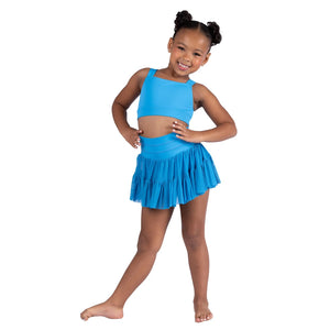 DANZNMOTION MESH SKORT W/POCKET ON SHORTS