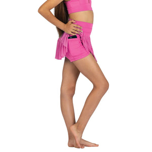 DANZNMOTION MESH SKORT W/POCKET ON SHORTS