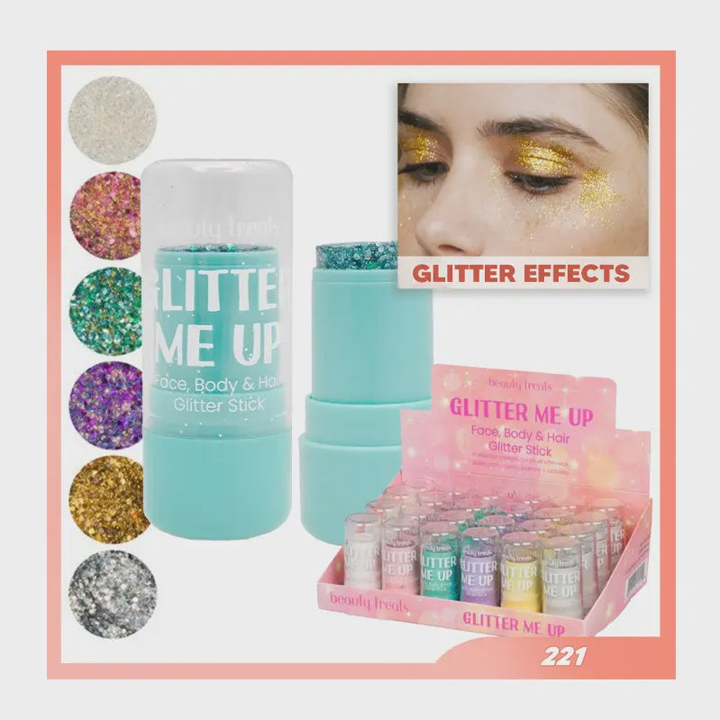 BEAUTY TREATS GLITTER ME UP FACE, BODY, HAIR GLITTER STICK