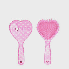 OMG ACCESSORIES  DANCE  HEART SHAPED HAIR BRUSH