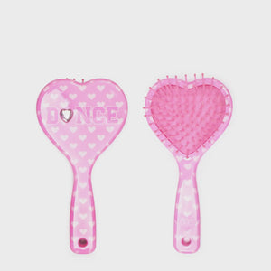 OMG ACCESSORIES  DANCE  HEART SHAPED HAIR BRUSH