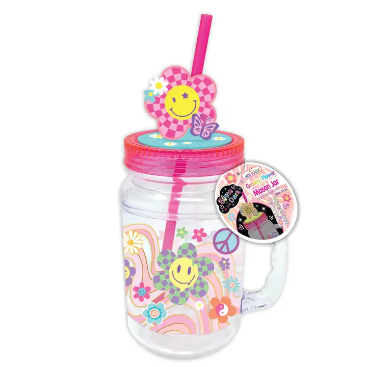 Hot Focus Glow in the Dark Mason Jar Tumbler
