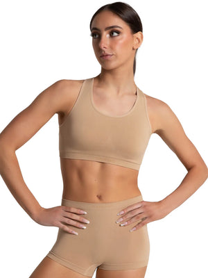 Capezio Ladies Seamless Racerback Sports Bra