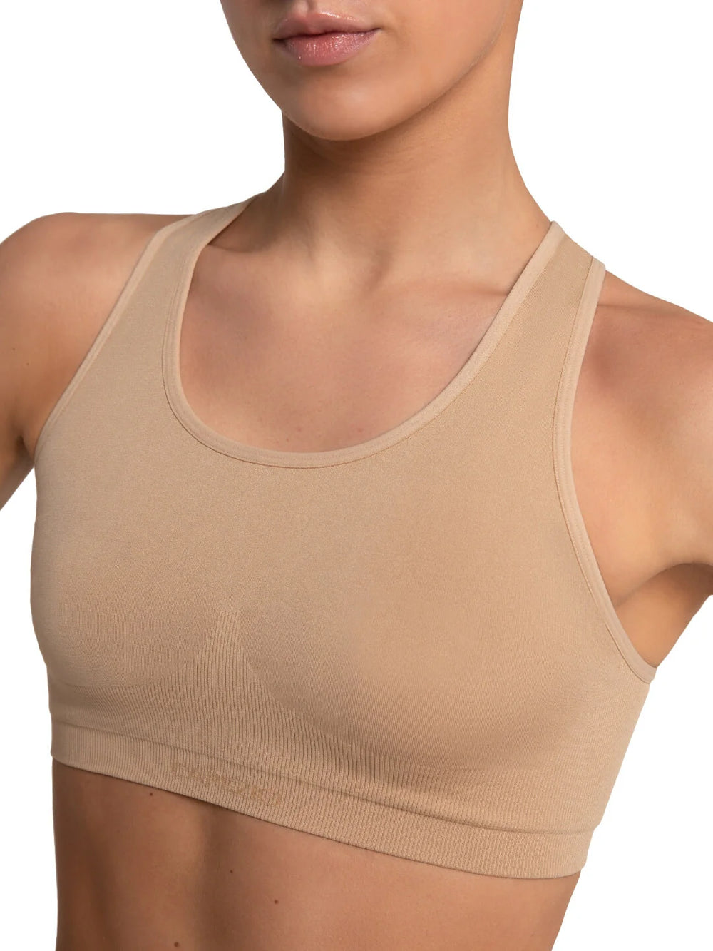 Capezio Ladies Seamless Racerback Sports Bra