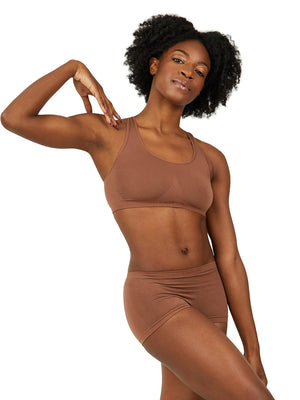 Capezio Ladies Seamless Racerback Sports Bra