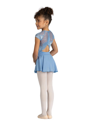 Danznmotion Lace Cap Sleeve Leotard Dress