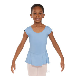 Eurotard Bow Back Cap Sleeve Leotard w/Attached Skirt