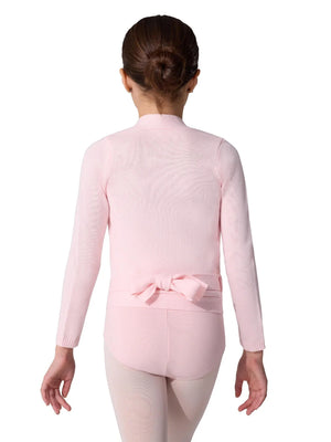 Capezio Child Pink Knit Wrap Sweater