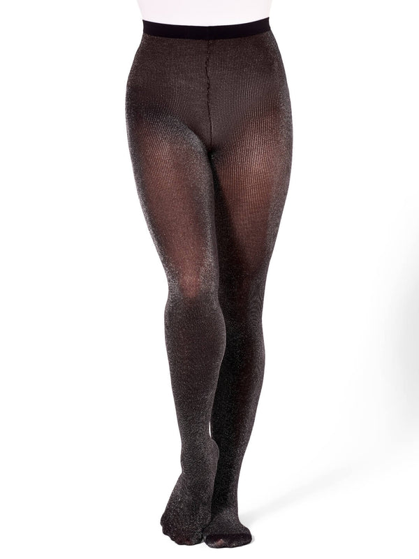 Capezio Adult Black Glitter Tights