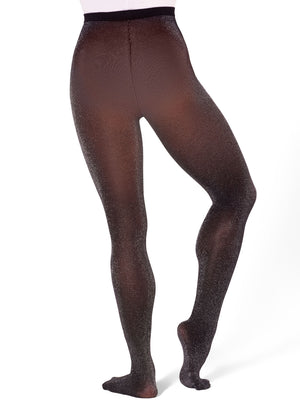 Capezio Adult Black Glitter Tights