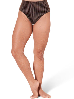 Capezio All Over Rhinestone Fishnet Tight