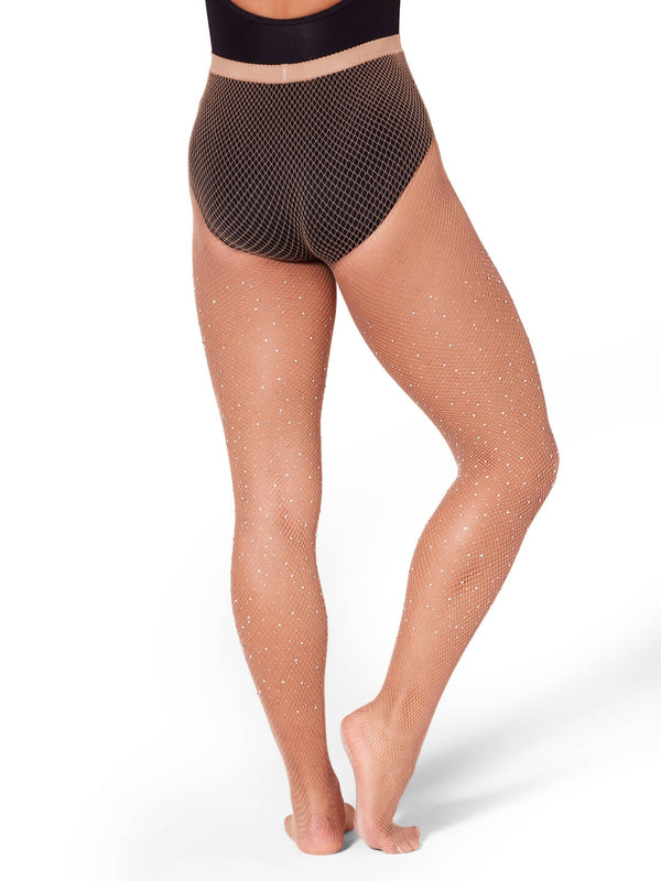 Capezio All Over Rhinestone Fishnet Tight