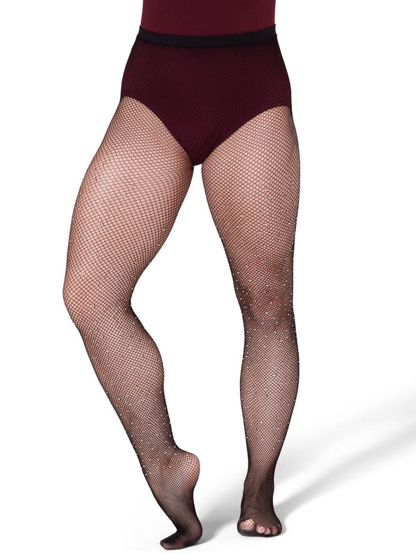 Capezio All Over Rhinestone Fishnet Tight