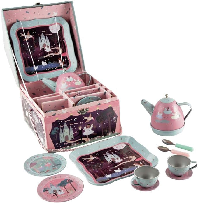 FR 10PC TIN MUSICAL TEA SET