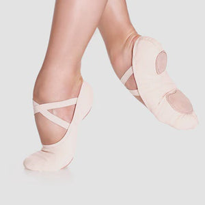 SO DANCA  LIGHT PINK VEGAN STRETCH CANVAS BALLET