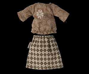 MAILEG BLOUSE AND SKIRT FOR GRANDMA MOUSE