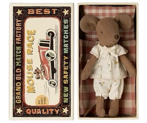 MAILEG BIG SISTER MOUSE IN MATCHBOX