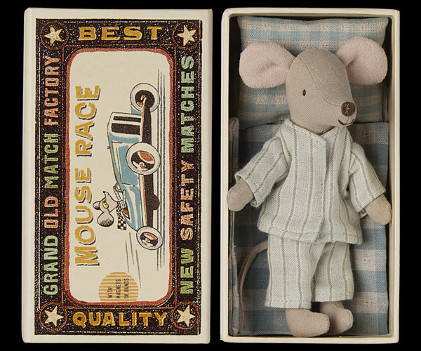 MAILEG BIG BROTHER MOUSE IN MATCHBOX