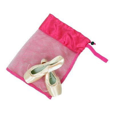 Horizon Dance Pink Mesh Pointe Shoe Bag