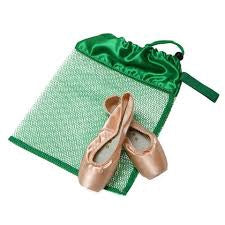 Horizon Dance Green Mesh Pointe Shoe Bag