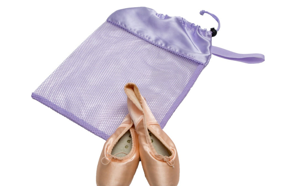 Horizon Dance Lilac Mesh Pointe Shoe Bag