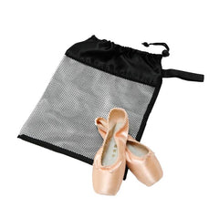 Horizon Dance Black Mesh Pointe Shoe Bag