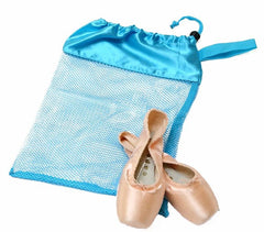 Horizon Dance Light Blue Mesh Pointe Shoe Bag