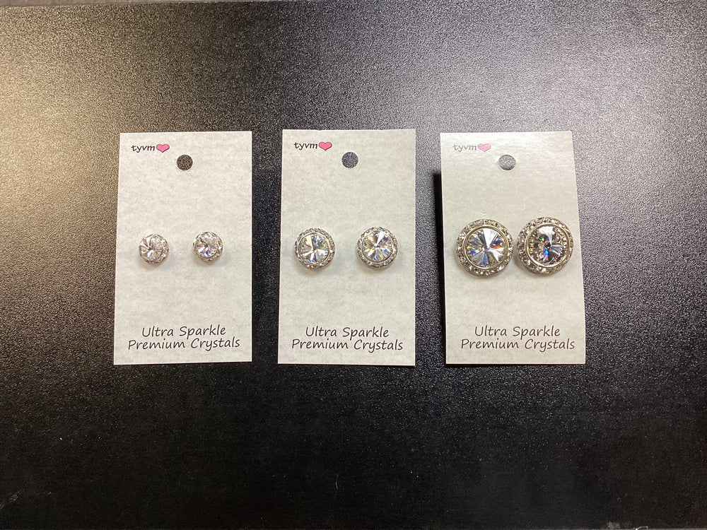 TYVM 20mm Ultra Sparkle Center Stone Earring