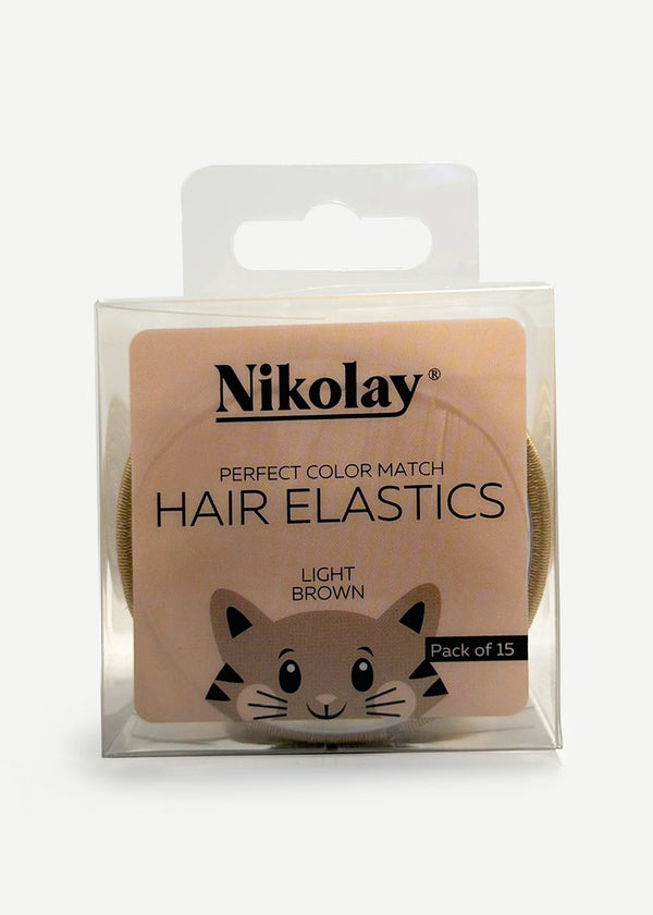 NIKOLAY 15 PACK HAIR ELASTICS