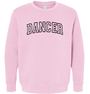 INDEPENDENT TRADING CO LIGHT PINK SWEATSHIRT W/  LETTERING
