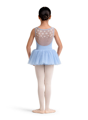 Mirella Scoop Neck Mesh Back Tank Leotard w/ Tutu