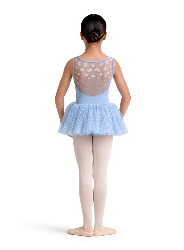 Mirella Scoop Neck Mesh Back Tank Leotard w/ Tutu