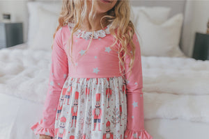 OOPSIE DAISY PINK STAR NUTCRACKER CHRISTMAS NIGHTGOWN