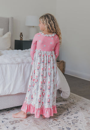 OOPSIE DAISY PINK STAR NUTCRACKER CHRISTMAS NIGHTGOWN