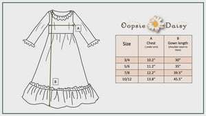 OOPSIE DAISY PINK STAR NUTCRACKER CHRISTMAS NIGHTGOWN