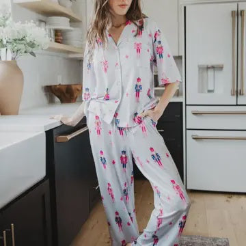 KATYDID LIGHT BLUE NUTCRACKER PAJAMAS