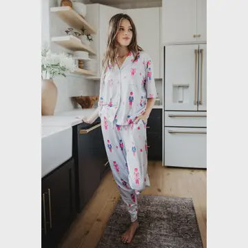 KATYDID LIGHT BLUE NUTCRACKER PAJAMAS
