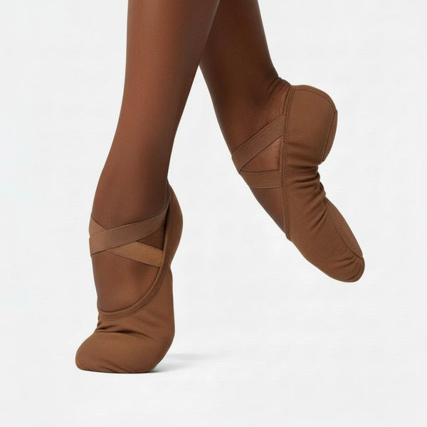 So Danca Skin Tone Stretch Canvas Split Sole Ballet Shoe