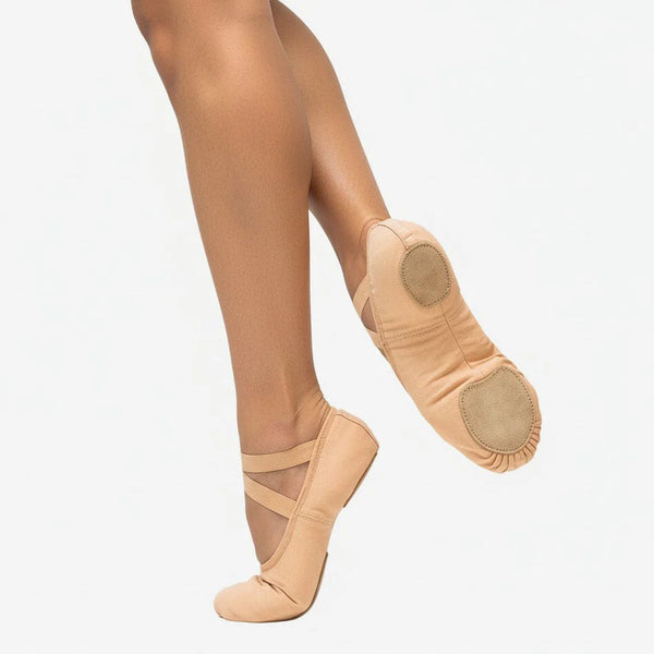 So Danca Skin Tone Stretch Canvas Split Sole Ballet Shoe