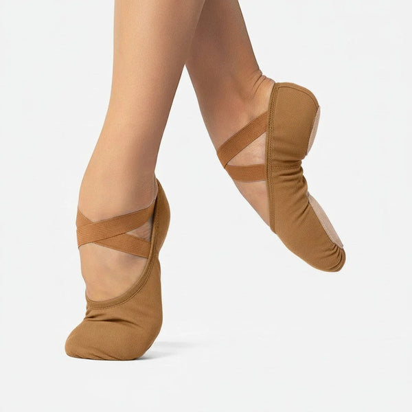 So Danca Skin Tone Stretch Canvas Split Sole Ballet Shoe