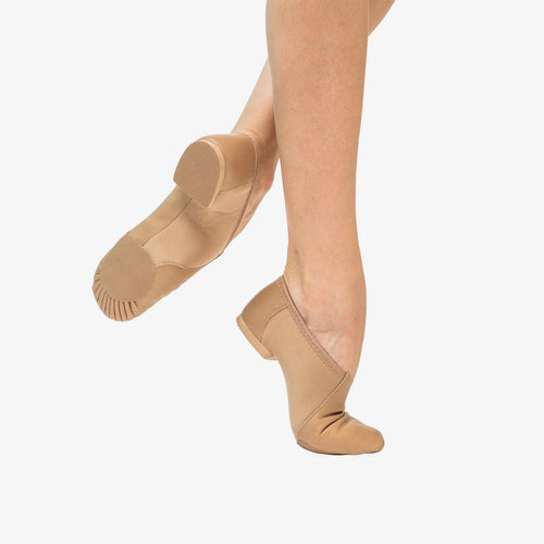 So Danca Girls Leather Split Sole Neoprene Jazz Shoe
