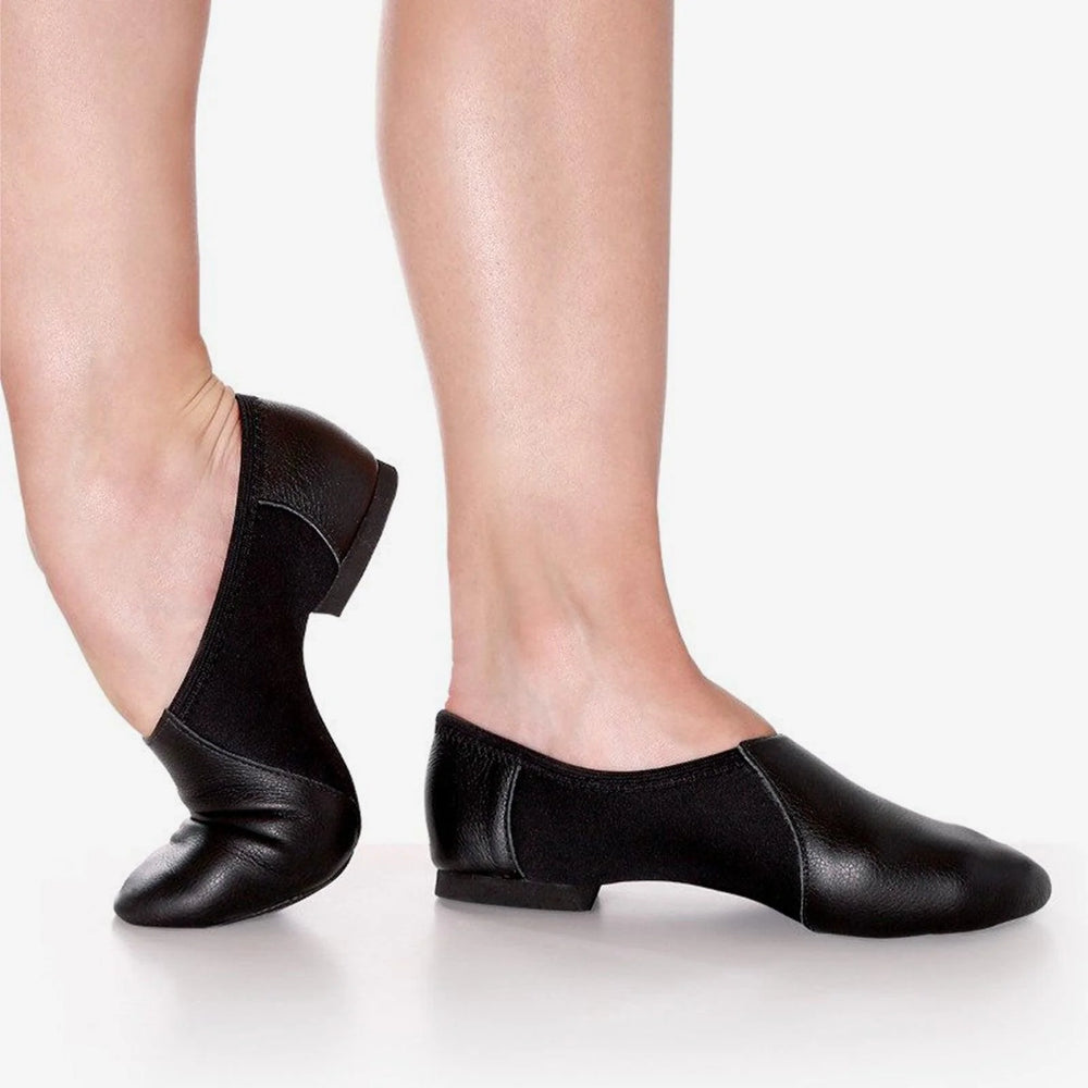So Danca Girls Leather Split Sole Neoprene Jazz Shoe