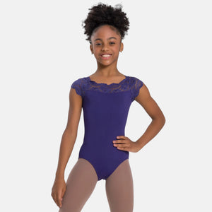 So Danca Child Lace Top Cap Sleeve Leotard