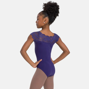 So Danca Child Lace Top Cap Sleeve Leotard