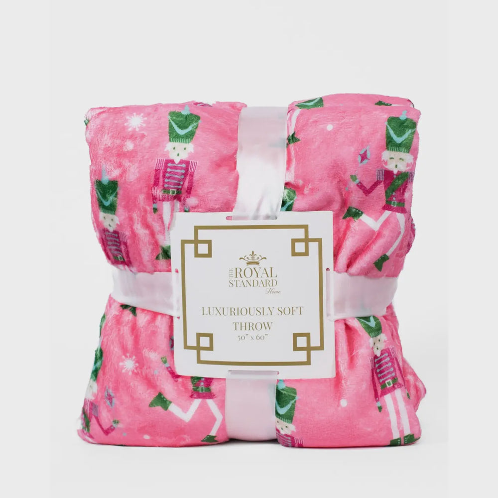 NUTCRACKER CUTIE THROW PINK/MULTI