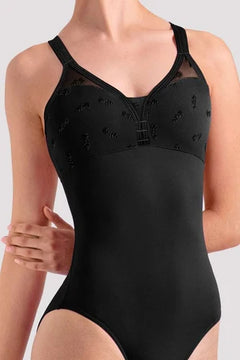 Bloch Adult Camisole leotard with velvet binding