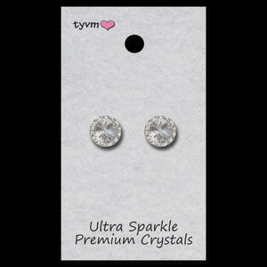 TYVM 11mm Ultra Sparkle Center Stone Earring